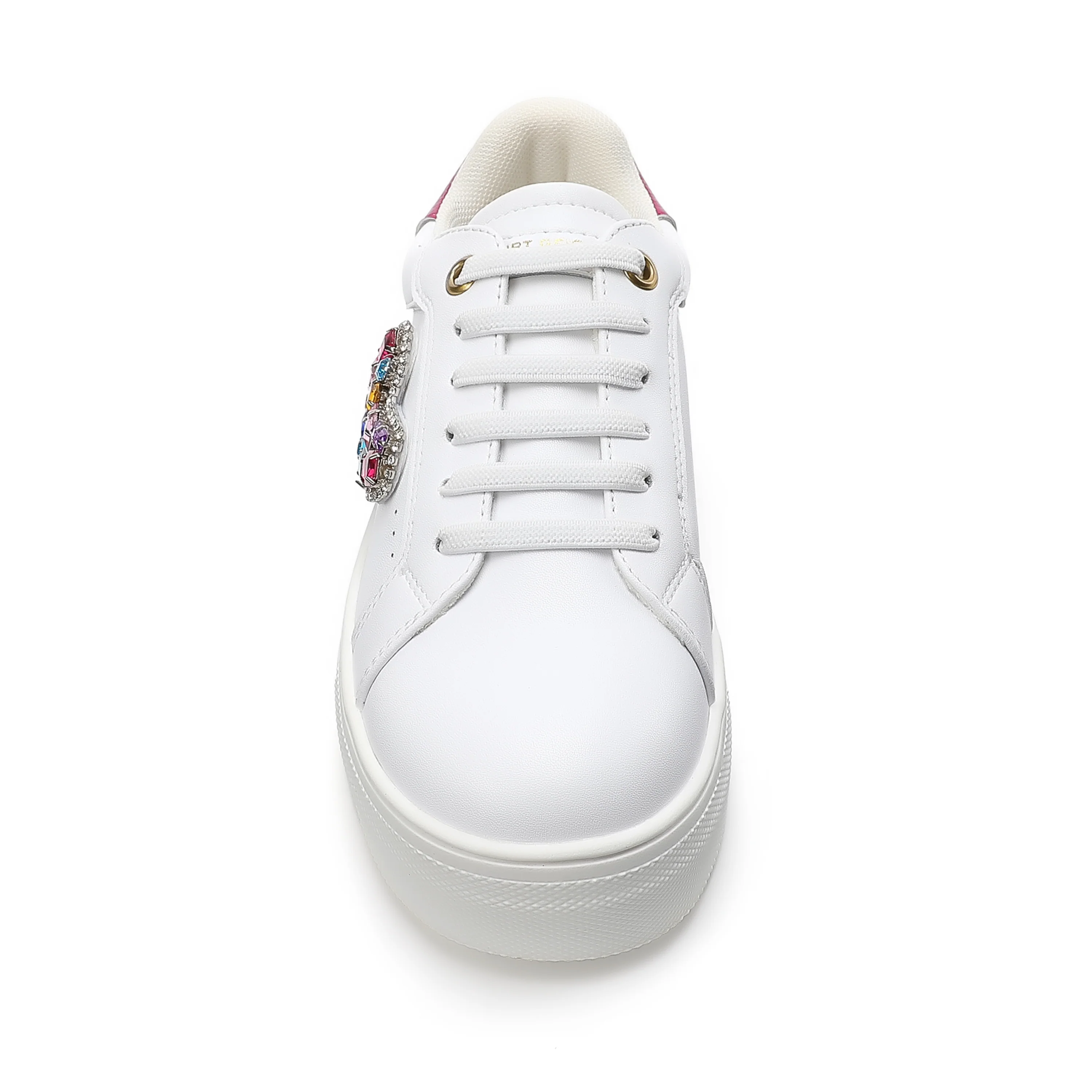 Mini Laney Love Heart Sneaker  - Big Kid White - Image 4