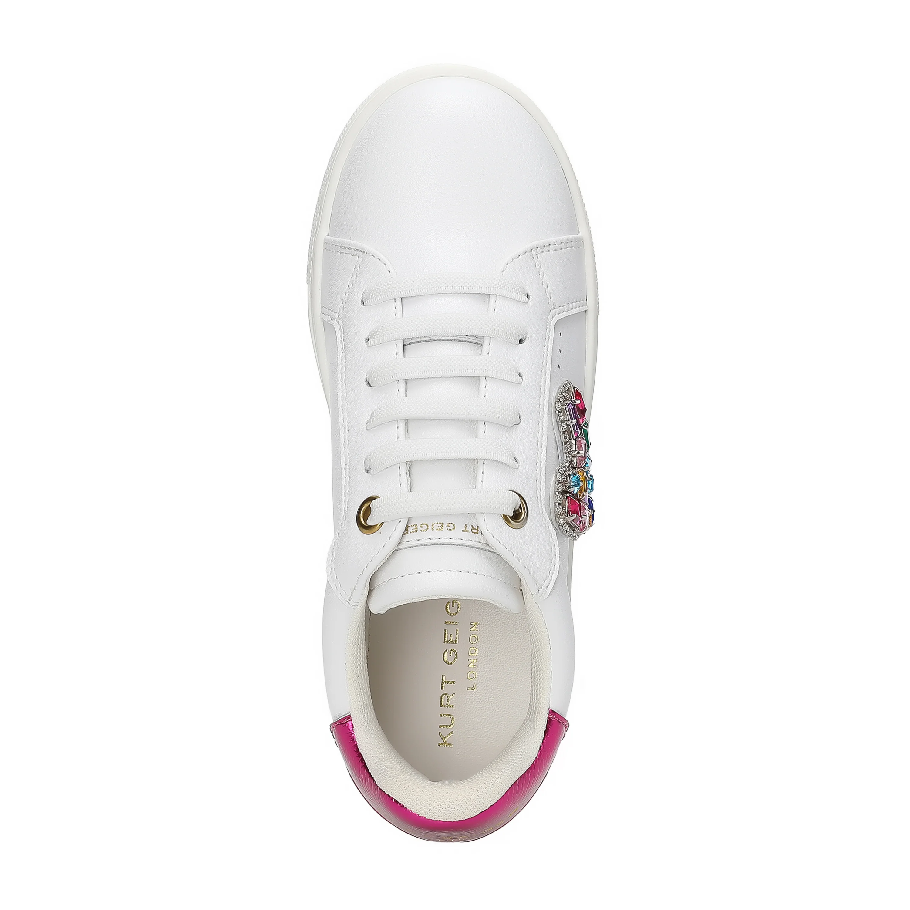 Mini Laney Love Heart Sneaker  - Big Kid White - Image 5