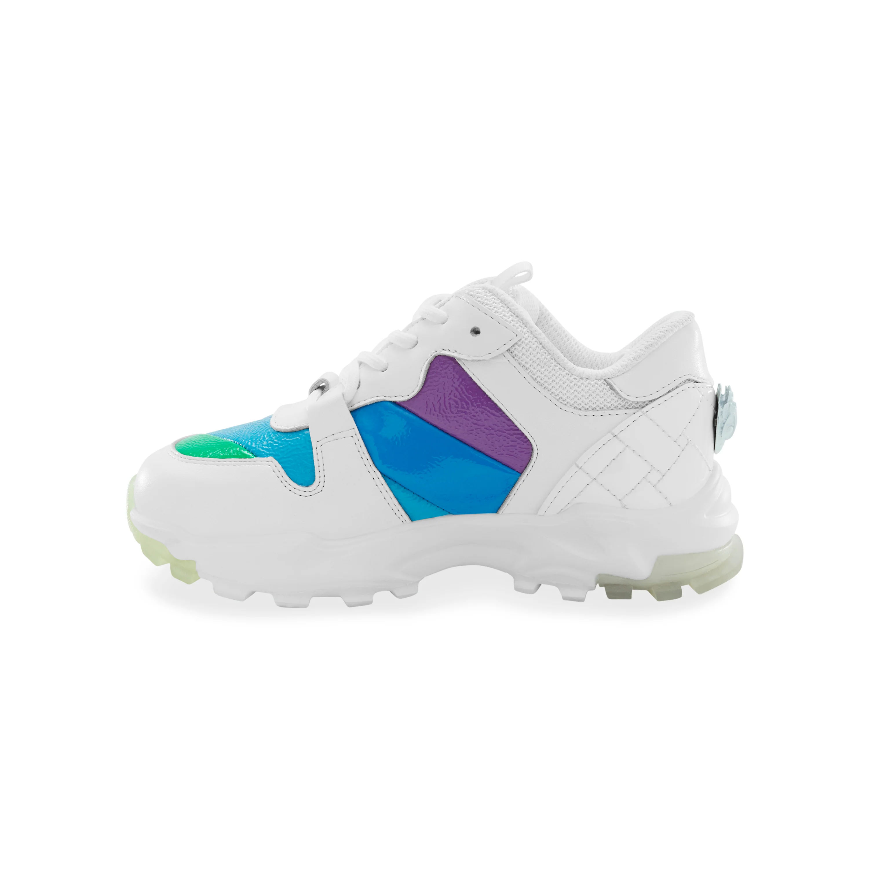 Mini Lettie Eagle Sneaker - Big Kid White Multi - Image 7