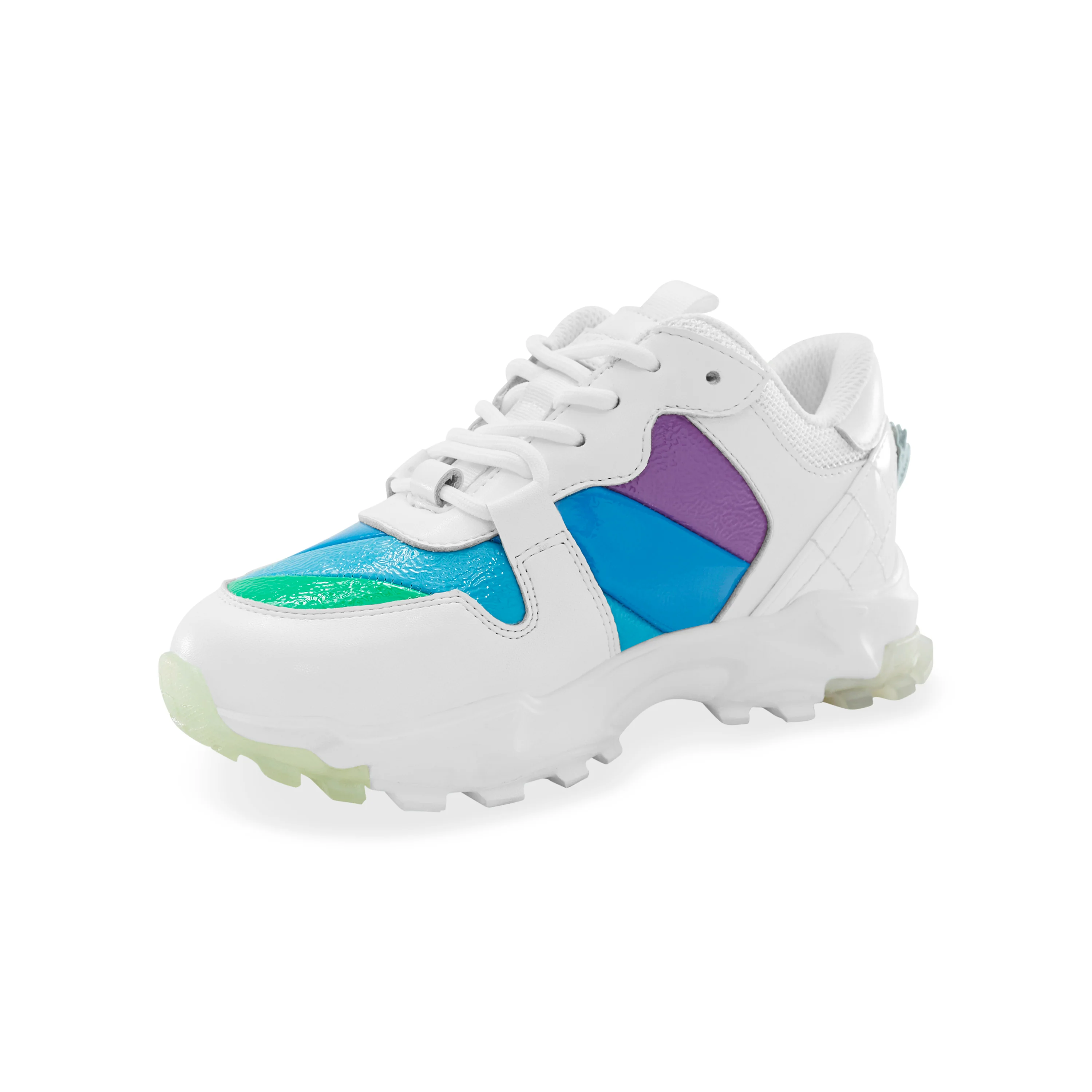 Mini Lettie Eagle Sneaker - Big Kid White Multi - Image 8