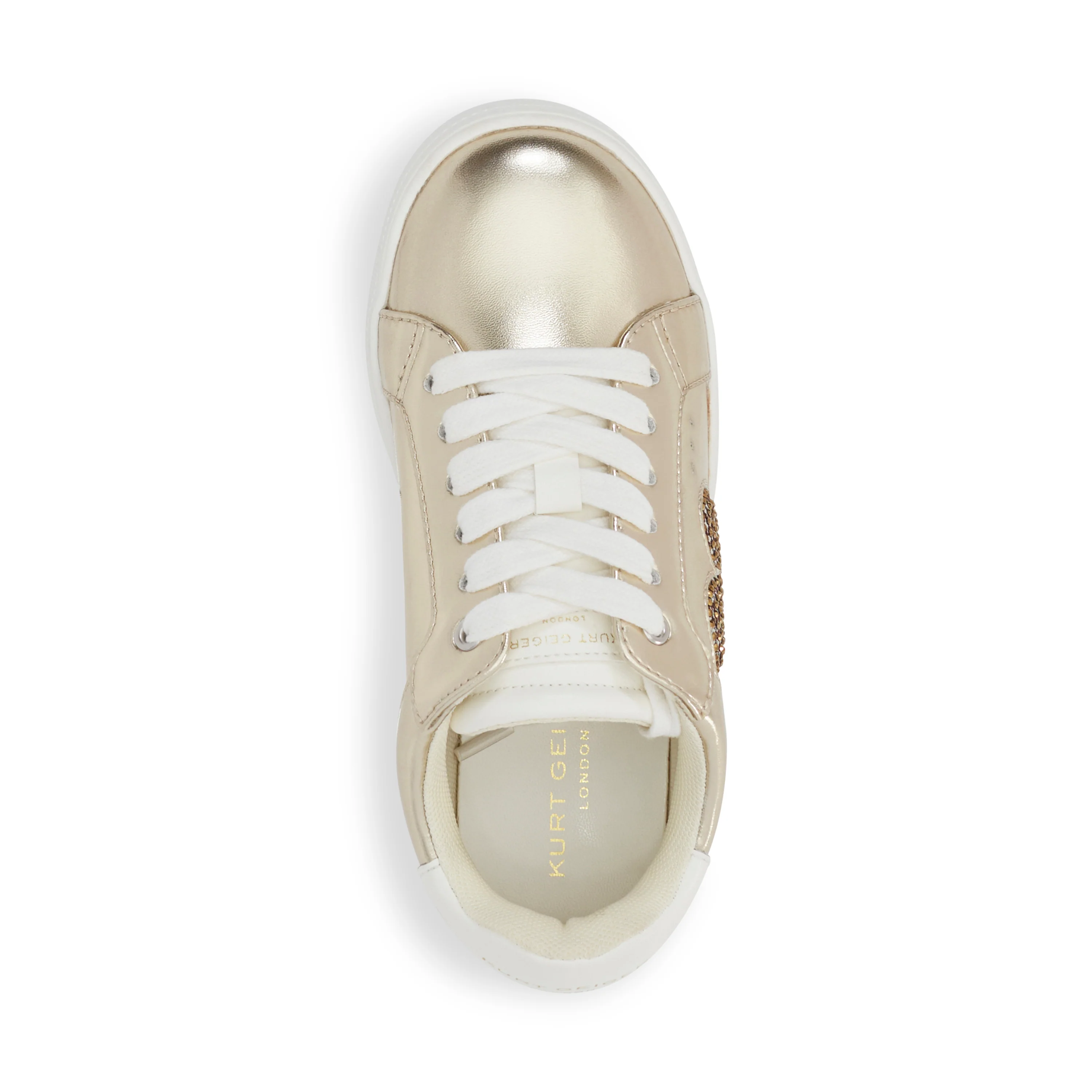 Mini Luckson Heart Sneaker - Big Kid Gold - Image 5