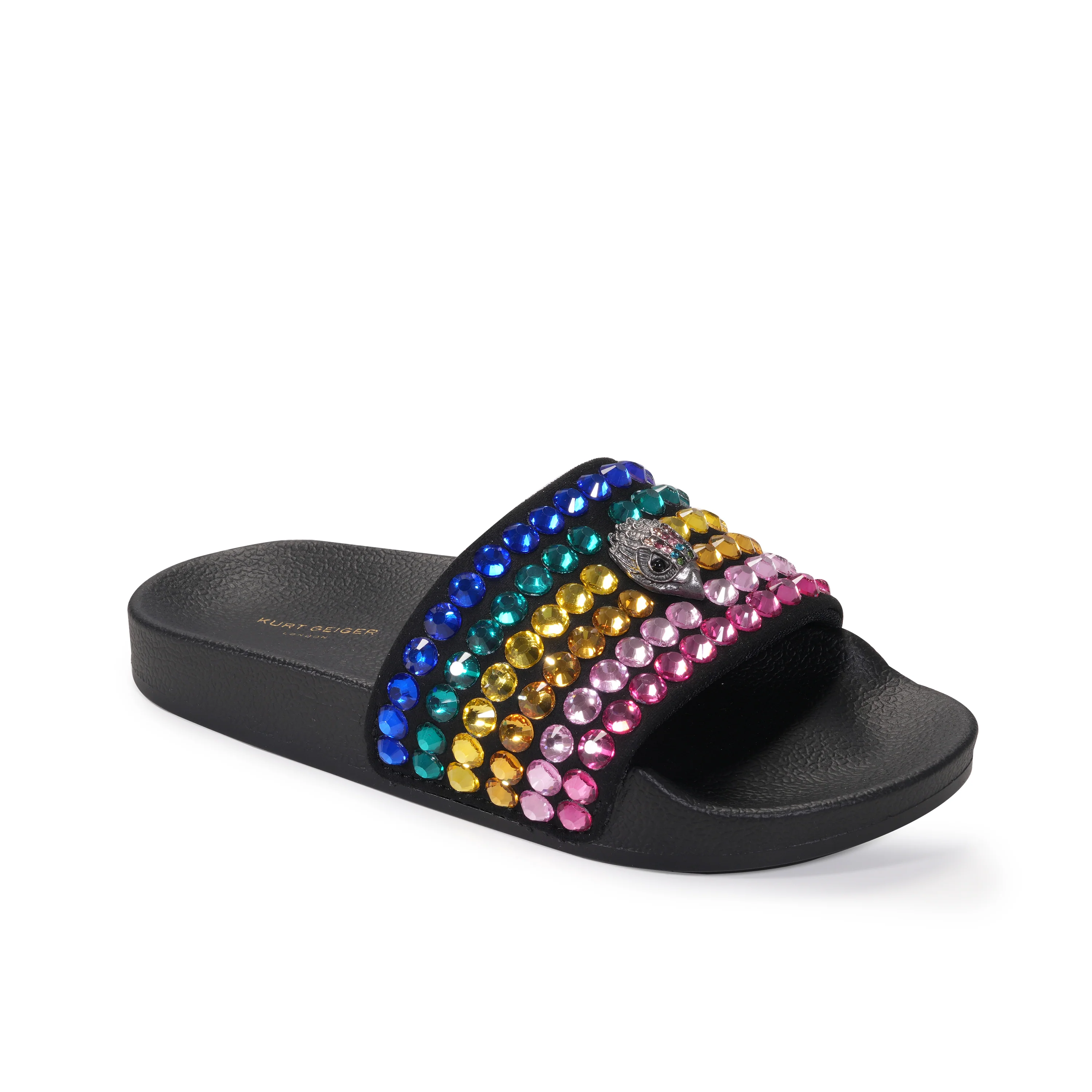 Mini Meena Eagle Sandal - Big Kid Black Rainbow - Image 2