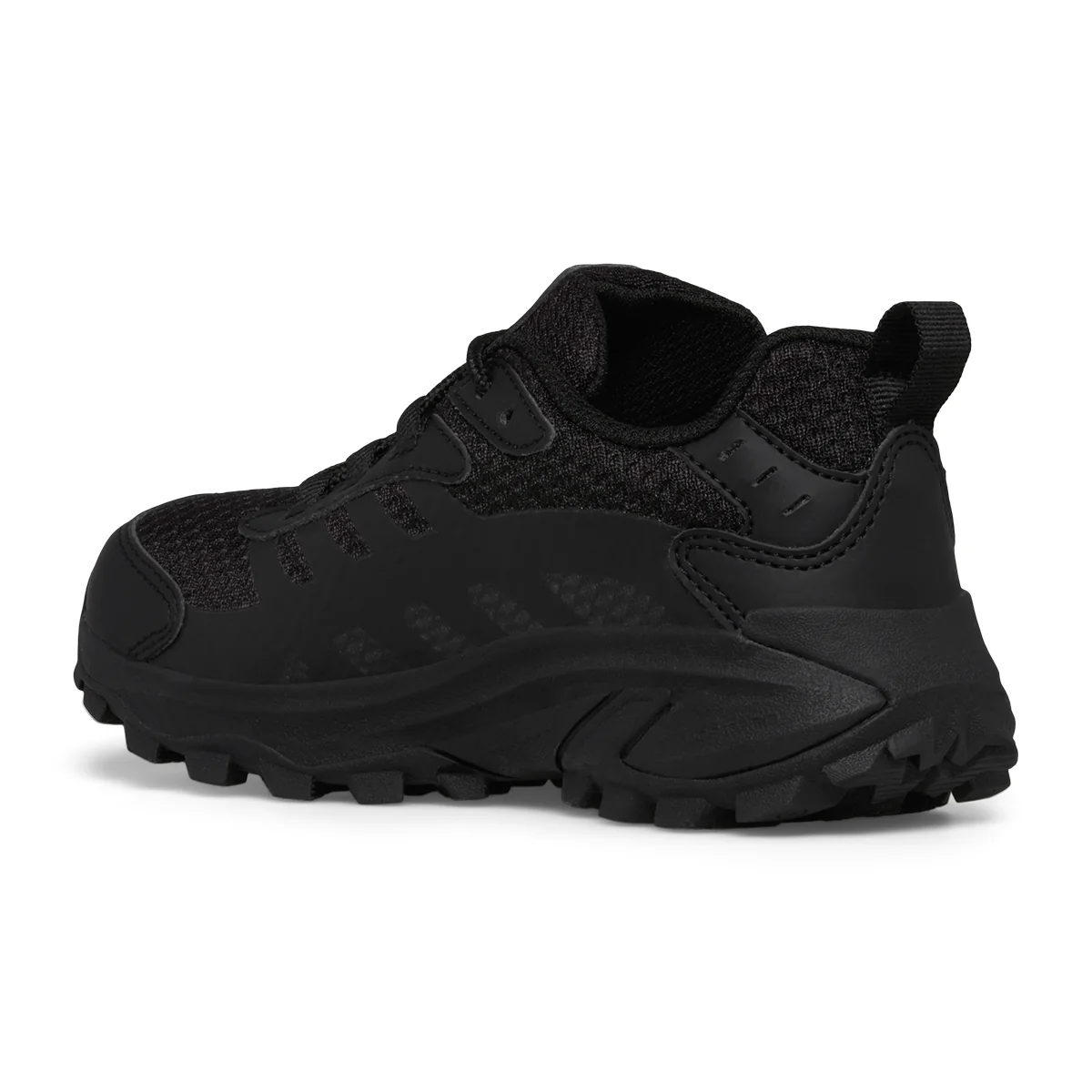 Moab Speed 2 Low Waterproof Sneaker - Big Kid Triple Black - Image 3