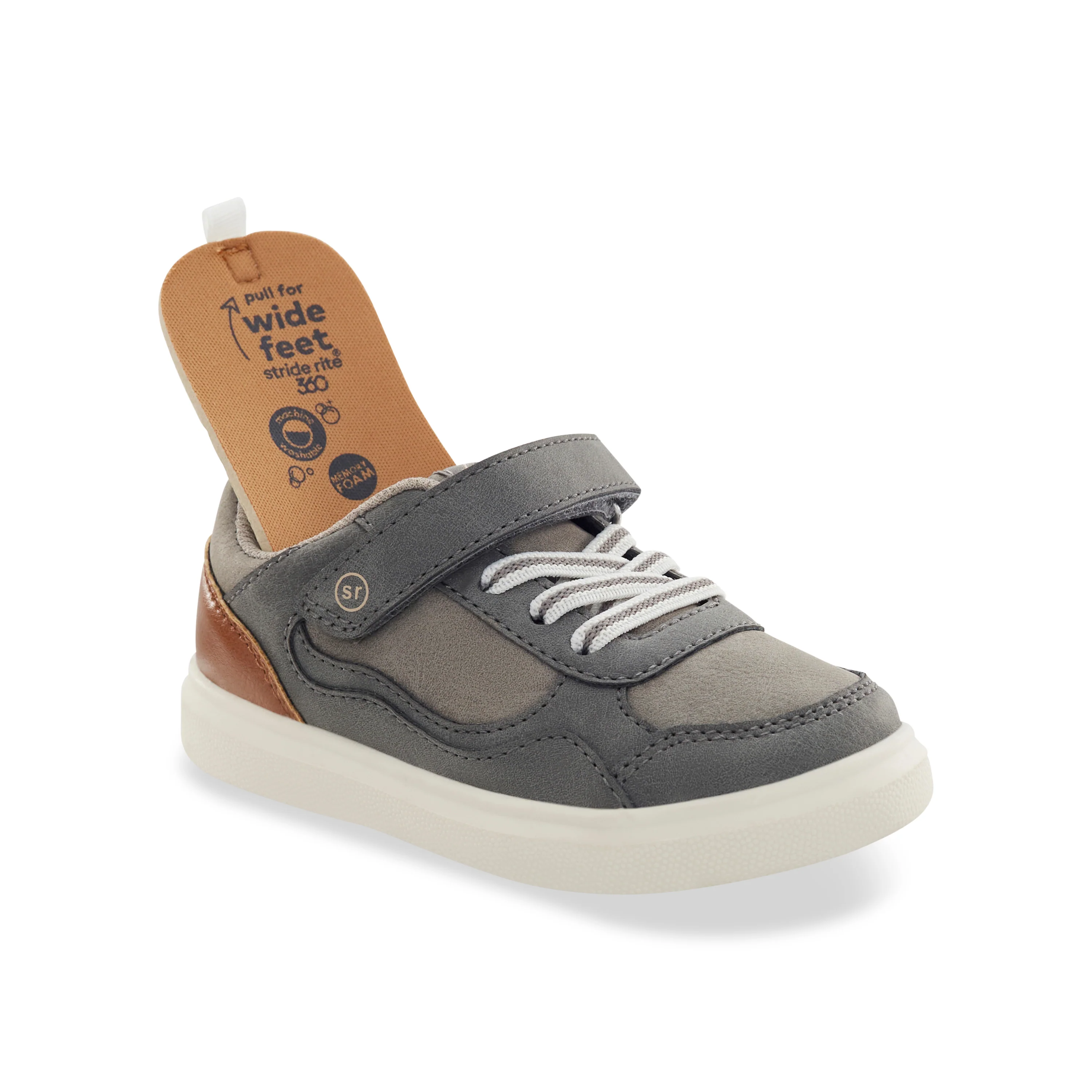 Nate Sneaker - Big Kid Grey - Image 3