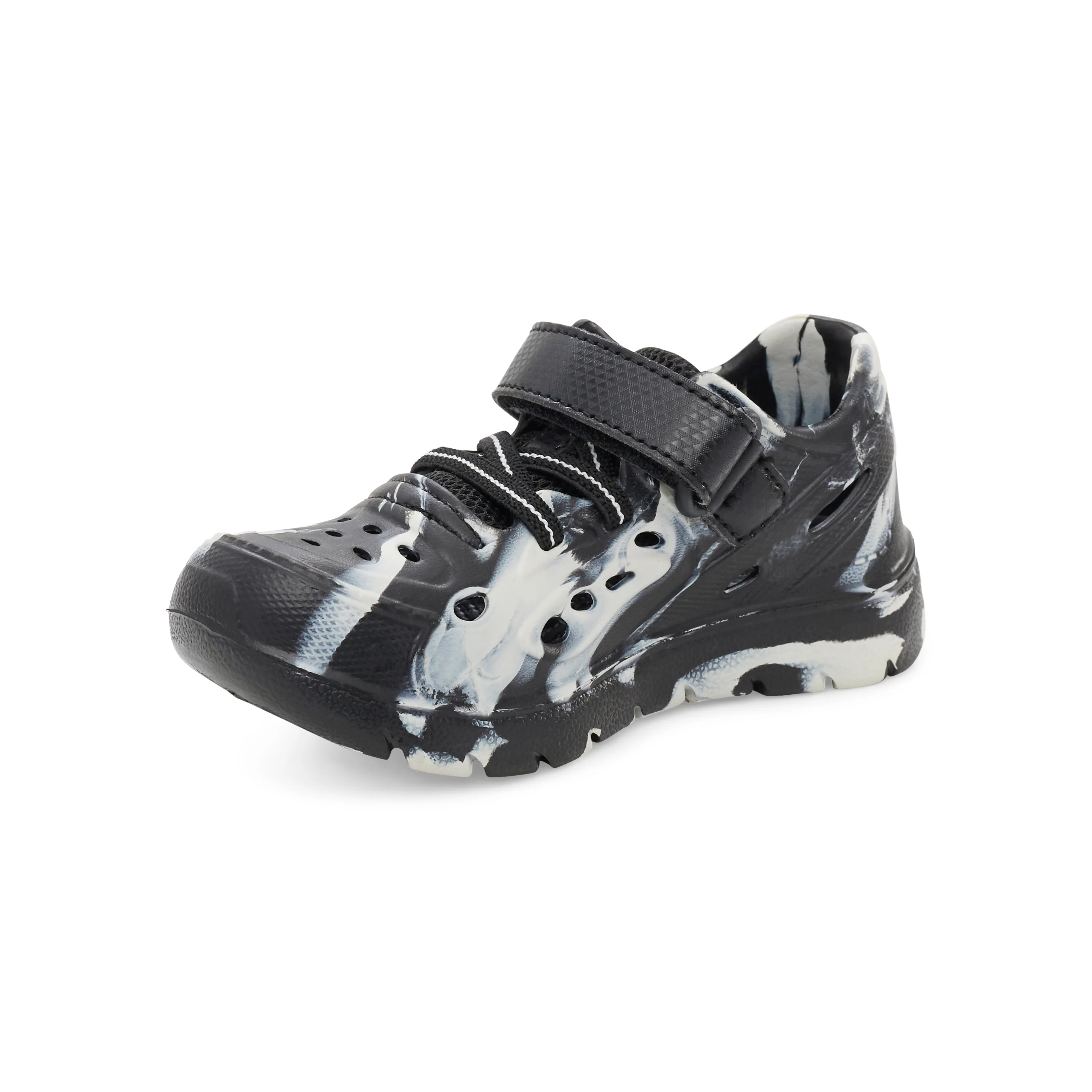 Oceano Sandal - Little Kid Black/White - Image 8