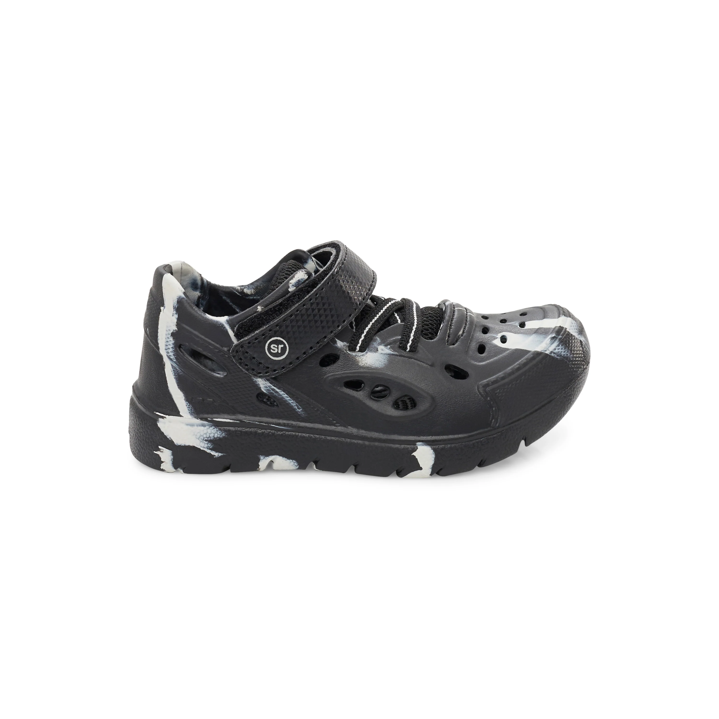 Oceano Sandal - Little Kid Black/White - Image 9