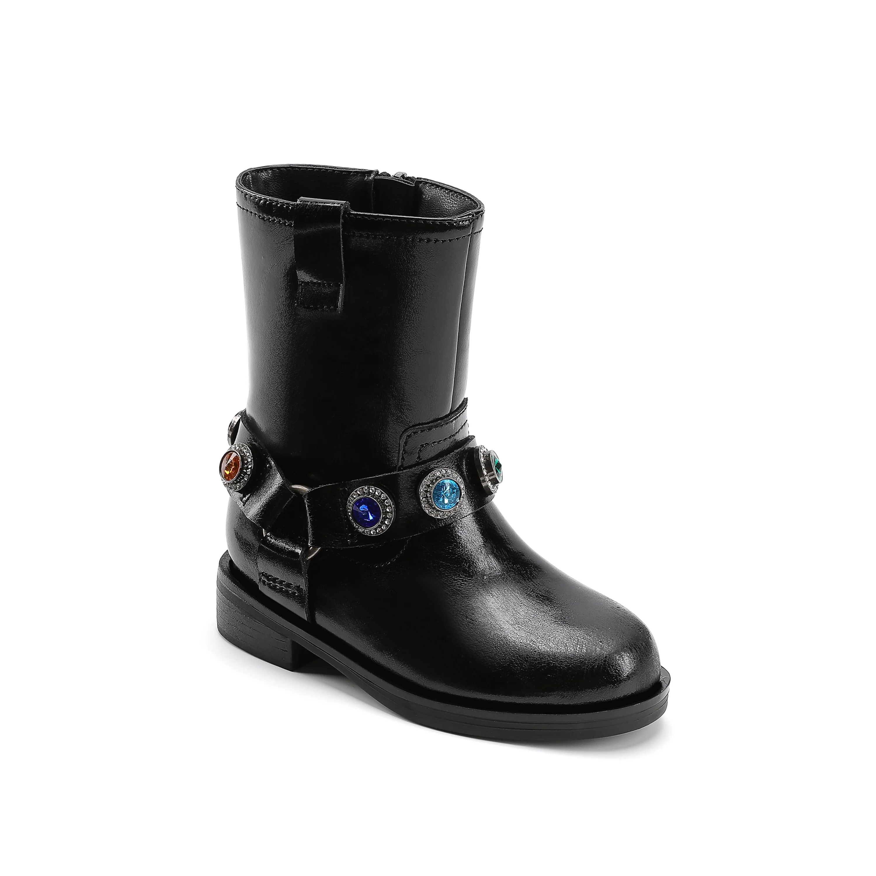 Octavia Pull On Boot - Little Kid Black Multi - Image 2
