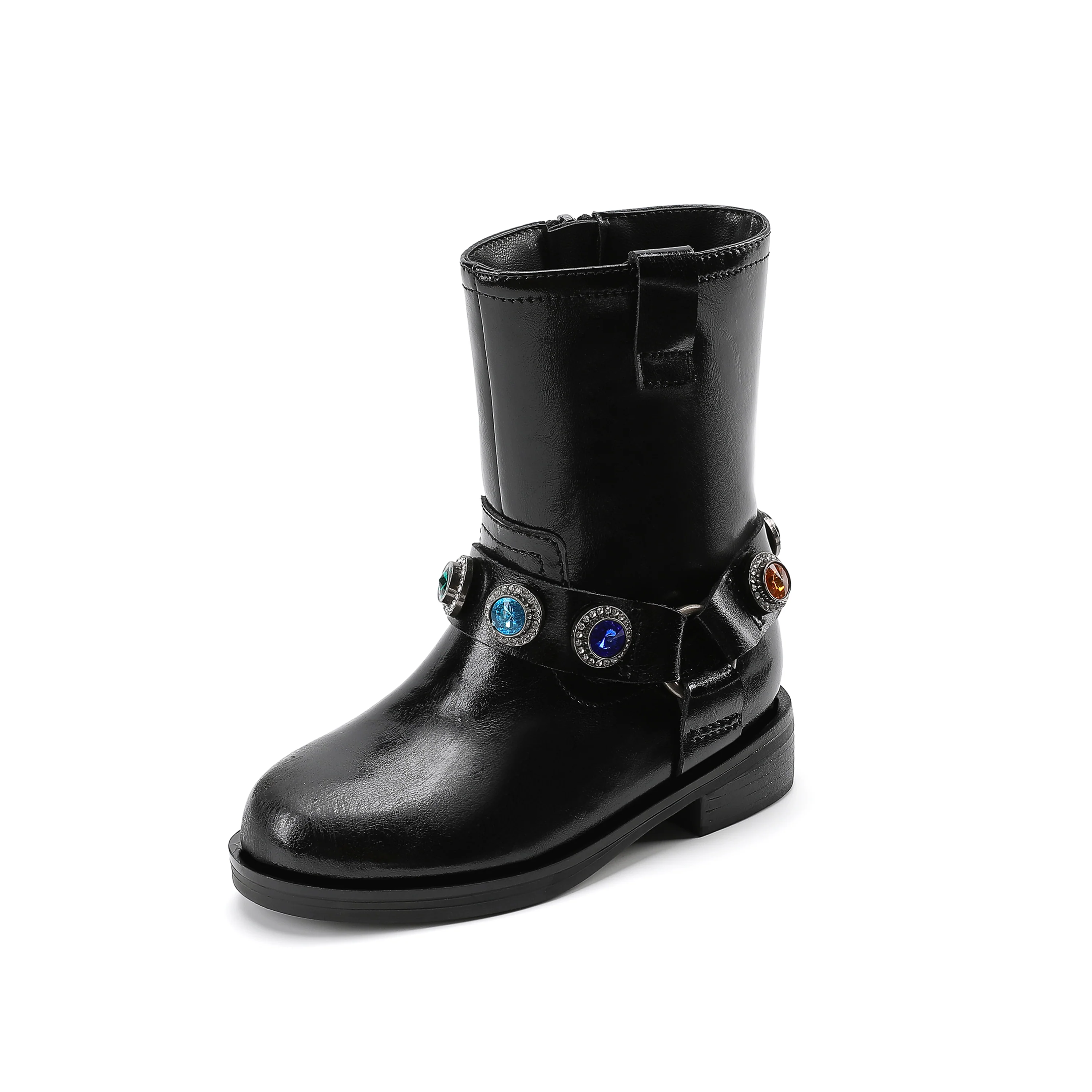 Octavia Pull On Boot - Little Kid Black Multi - Image 7