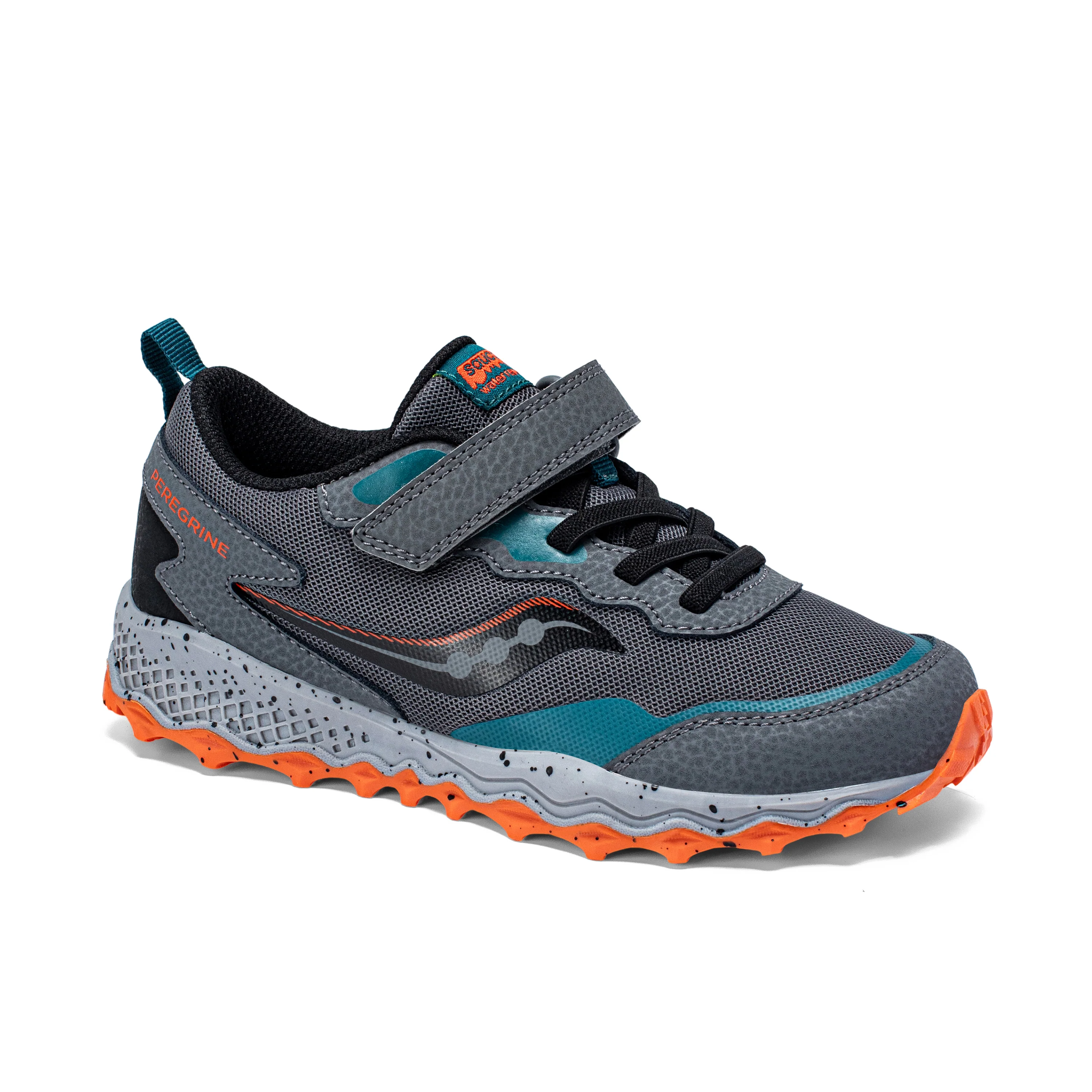 Peregrine KDZ A/C Shield Sneaker - Big Kid Grey/Teal - Image 2
