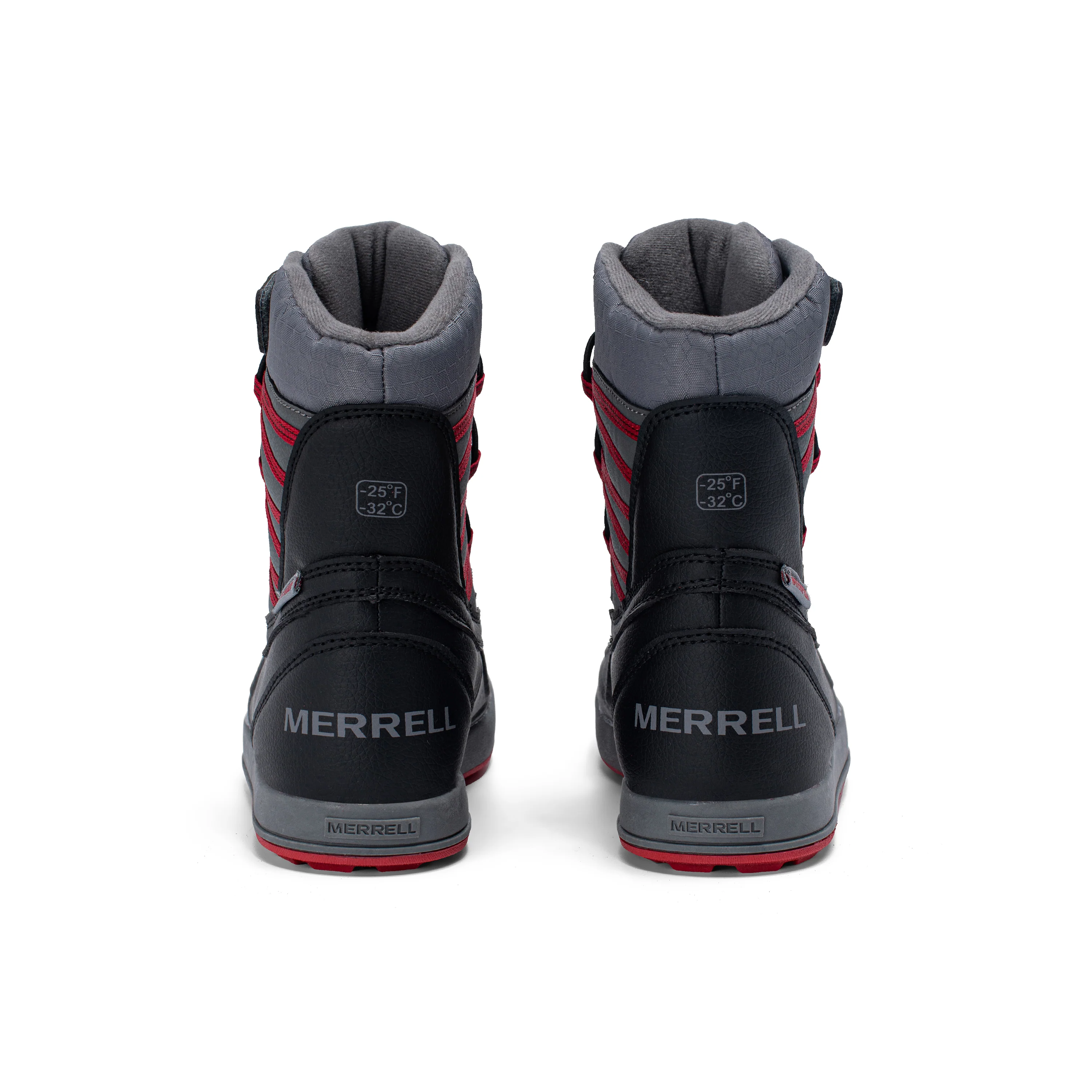 Snow Bank 5.0 Waterproof Boot - Big Kid Black/Red - Image 4