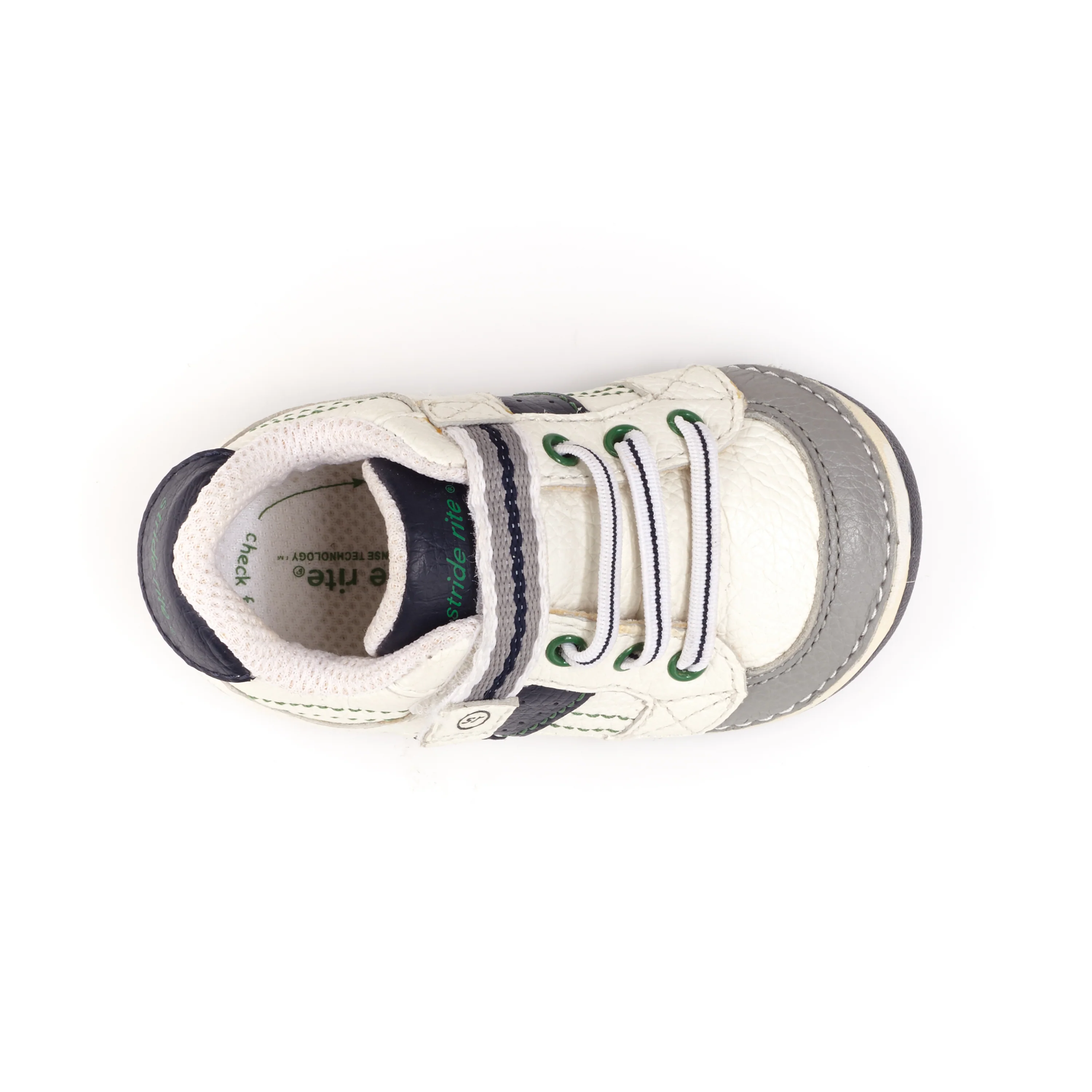 Artie Shoe - Little Kid White/Classic Navy - Image 5