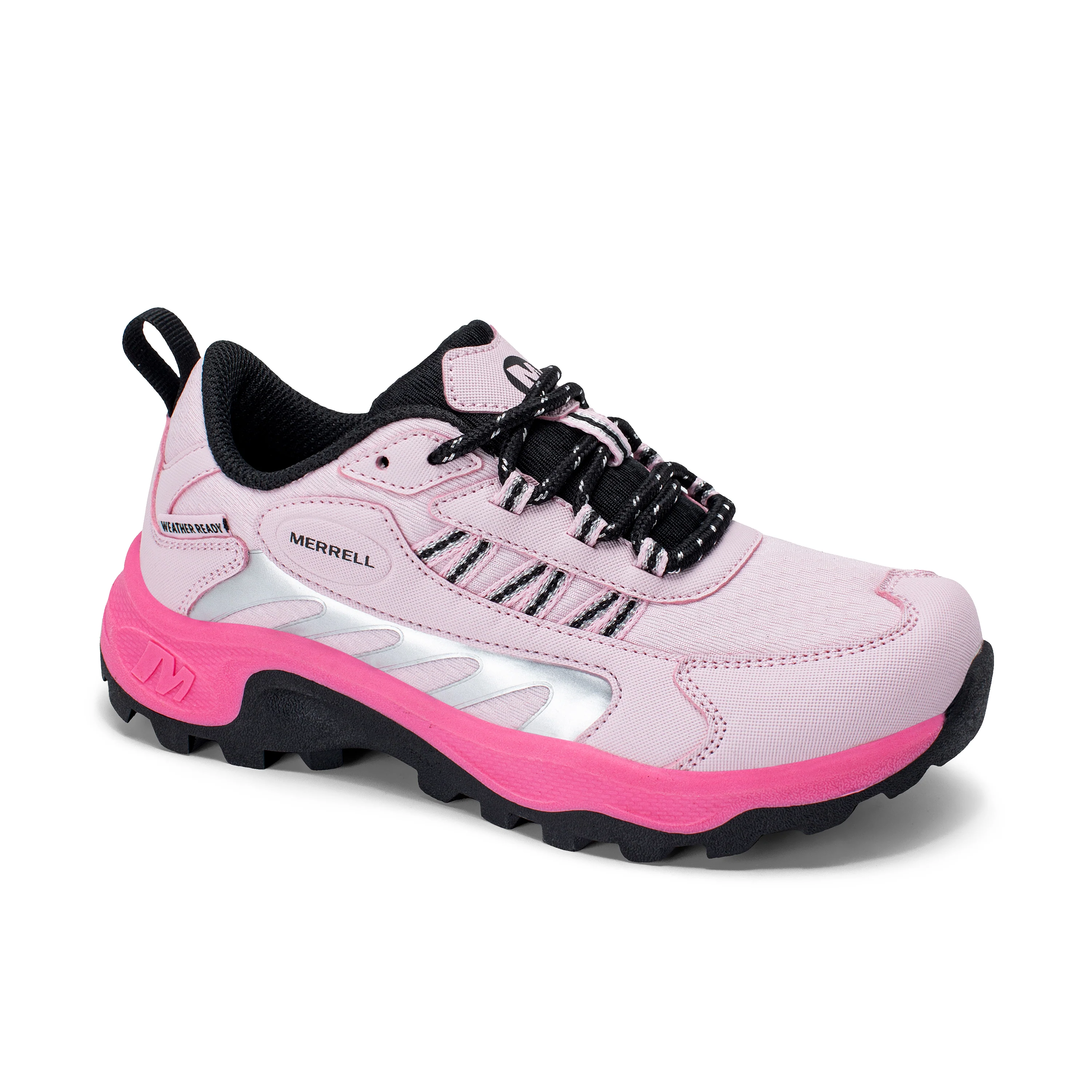 Stowe Low Sneaker - Big Kid Pink/Silver/Black - Image 7
