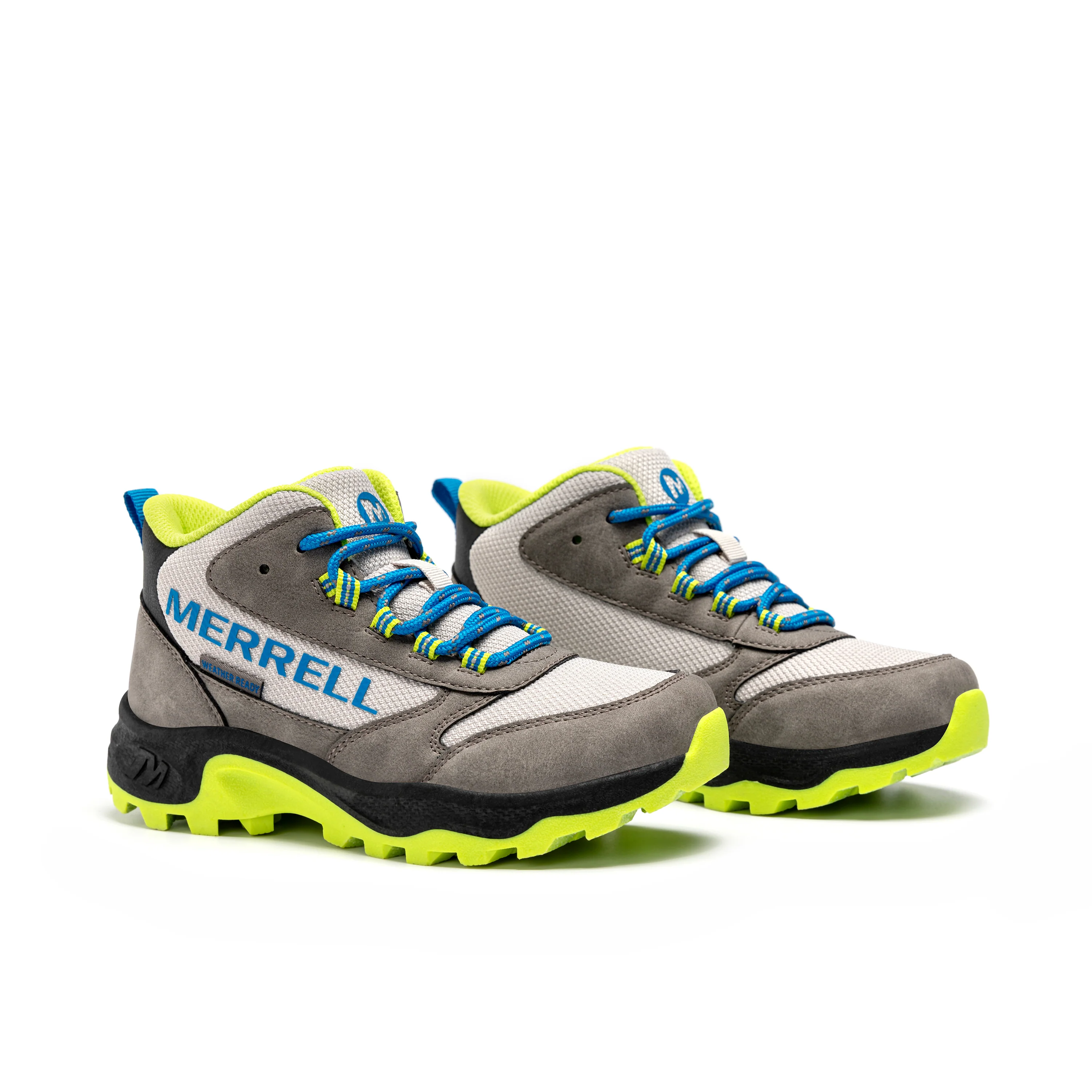 Stowe Mid Boot - Big Kid Grey/Lime - Image 2