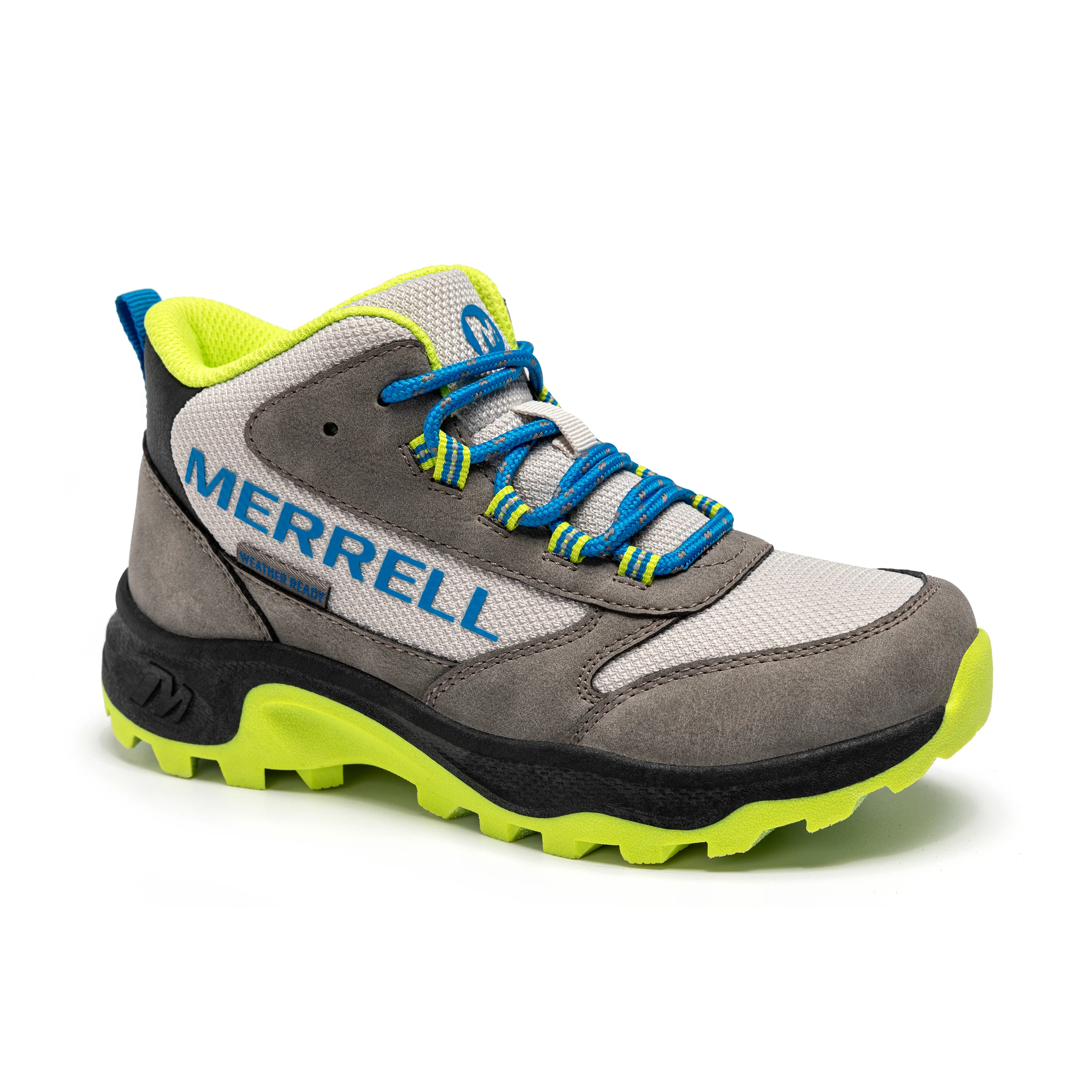 Stowe Mid Boot - Big Kid Grey/Lime - Image 7