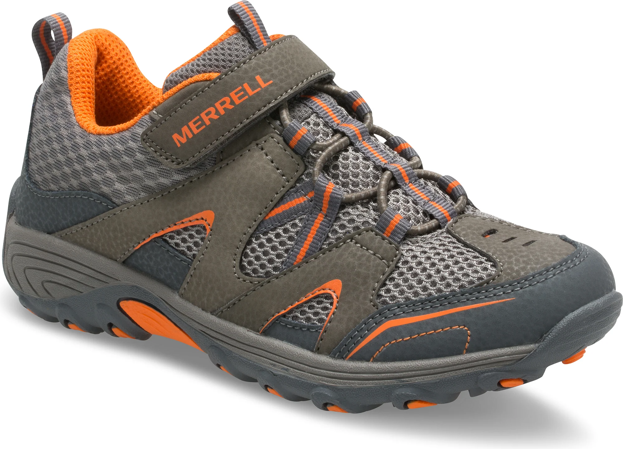 Trail Chaser Sneaker - Big Kid Gunsmoke/Orange - Image 2