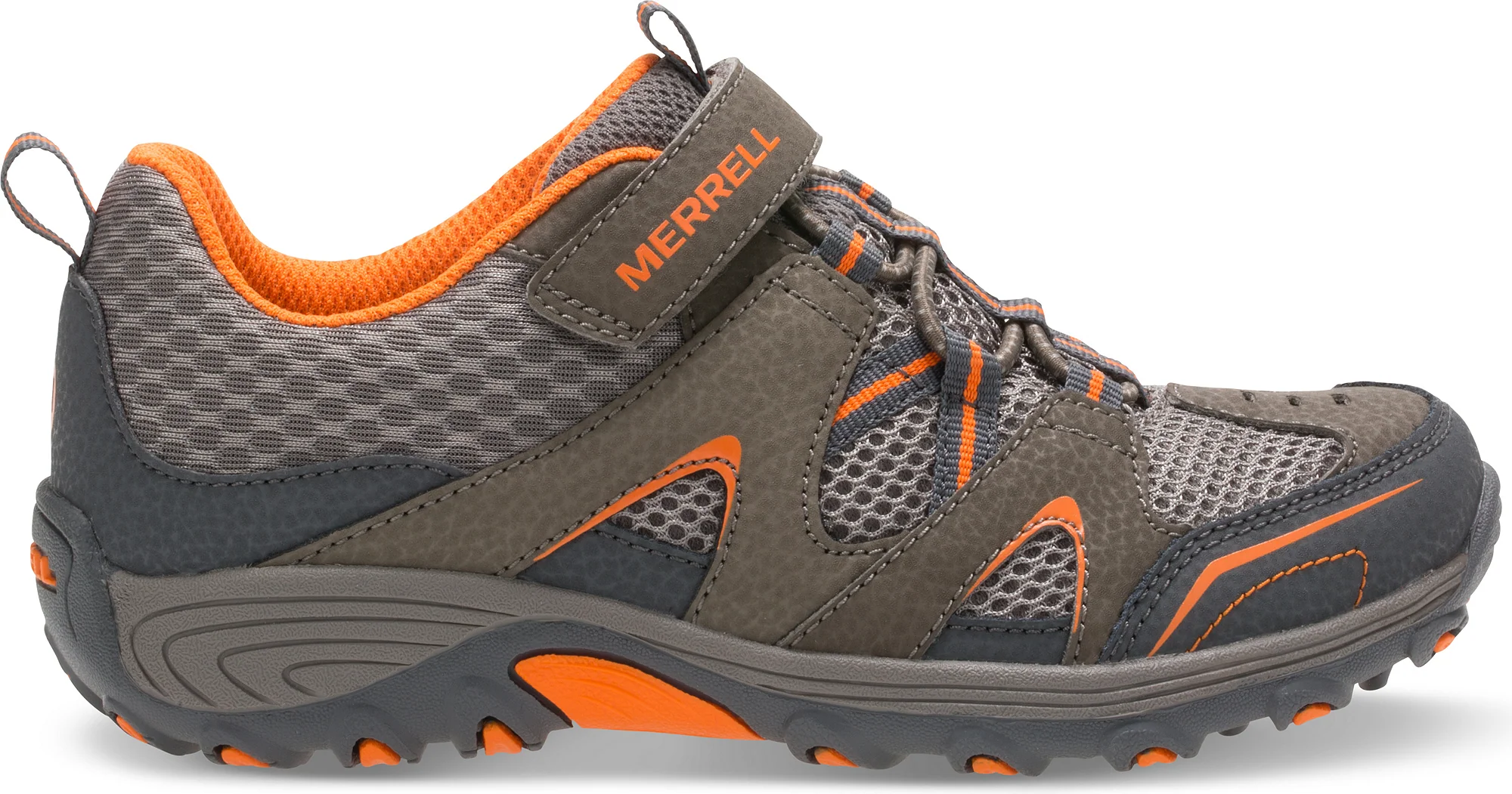 Trail Chaser Sneaker - Big Kid Gunsmoke/Orange - Image 4