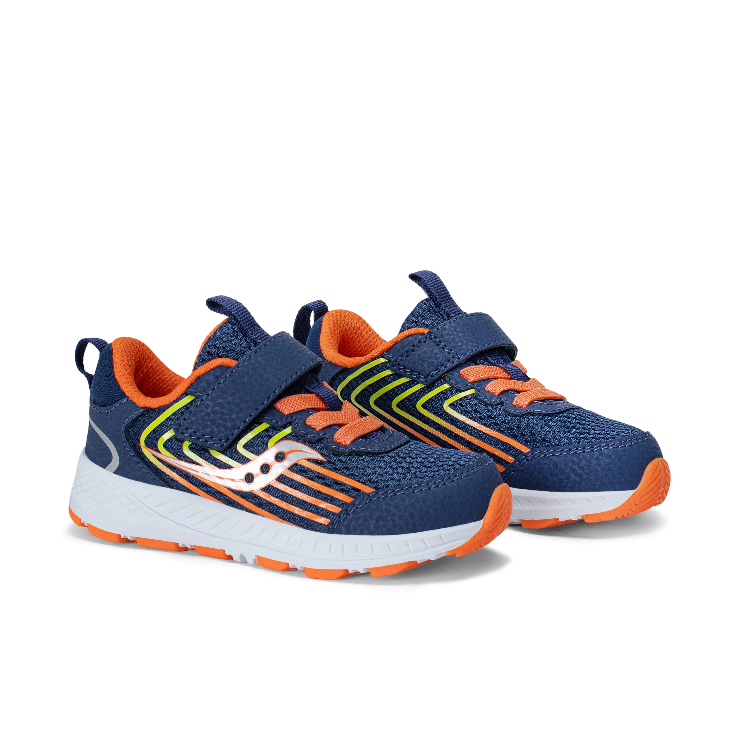 Wind 3.0 Jr. Sneaker - Big Kid Navy/Orange - Image 2