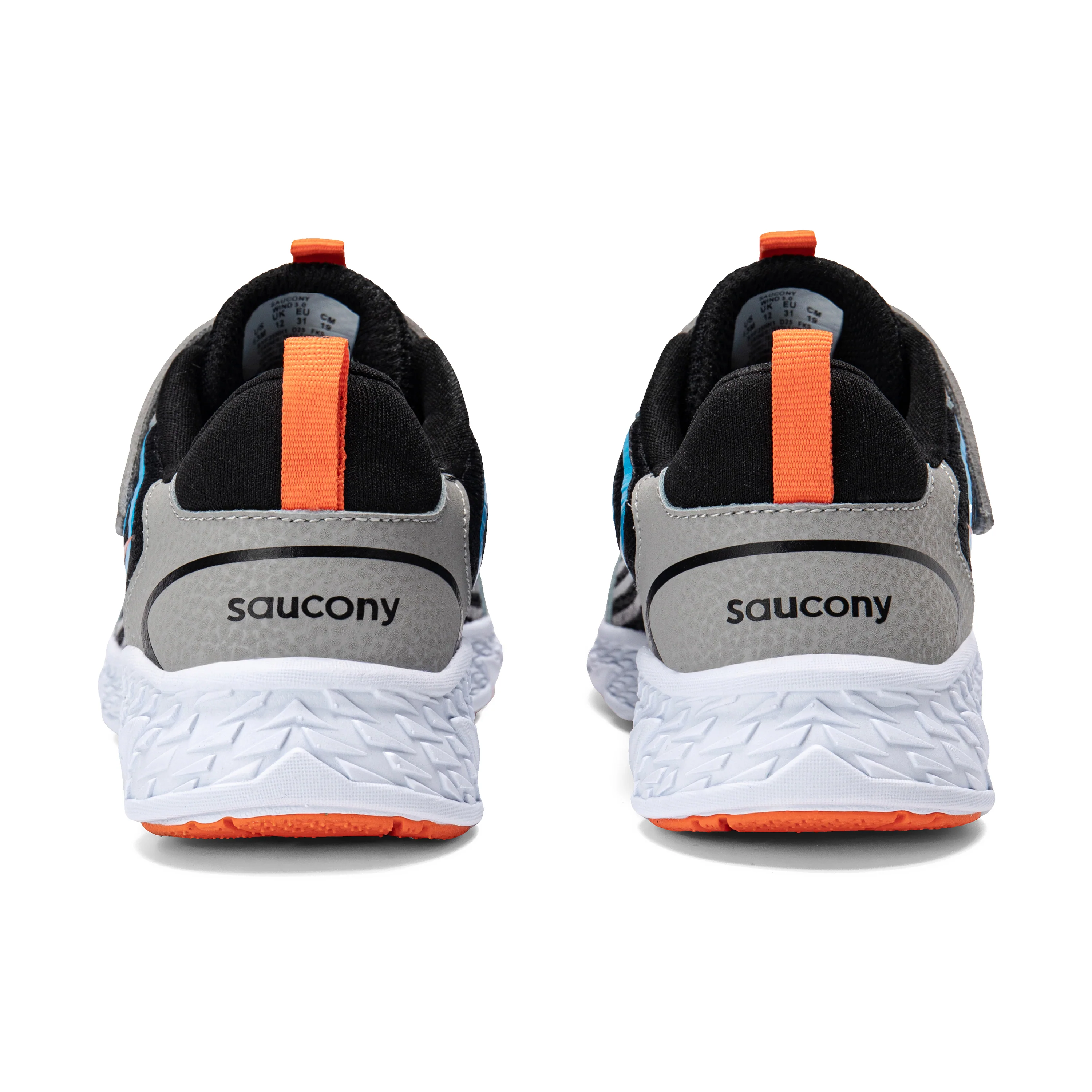 Wind 3.0 A/C Sneaker - Big Kid Black/Grey - Image 3