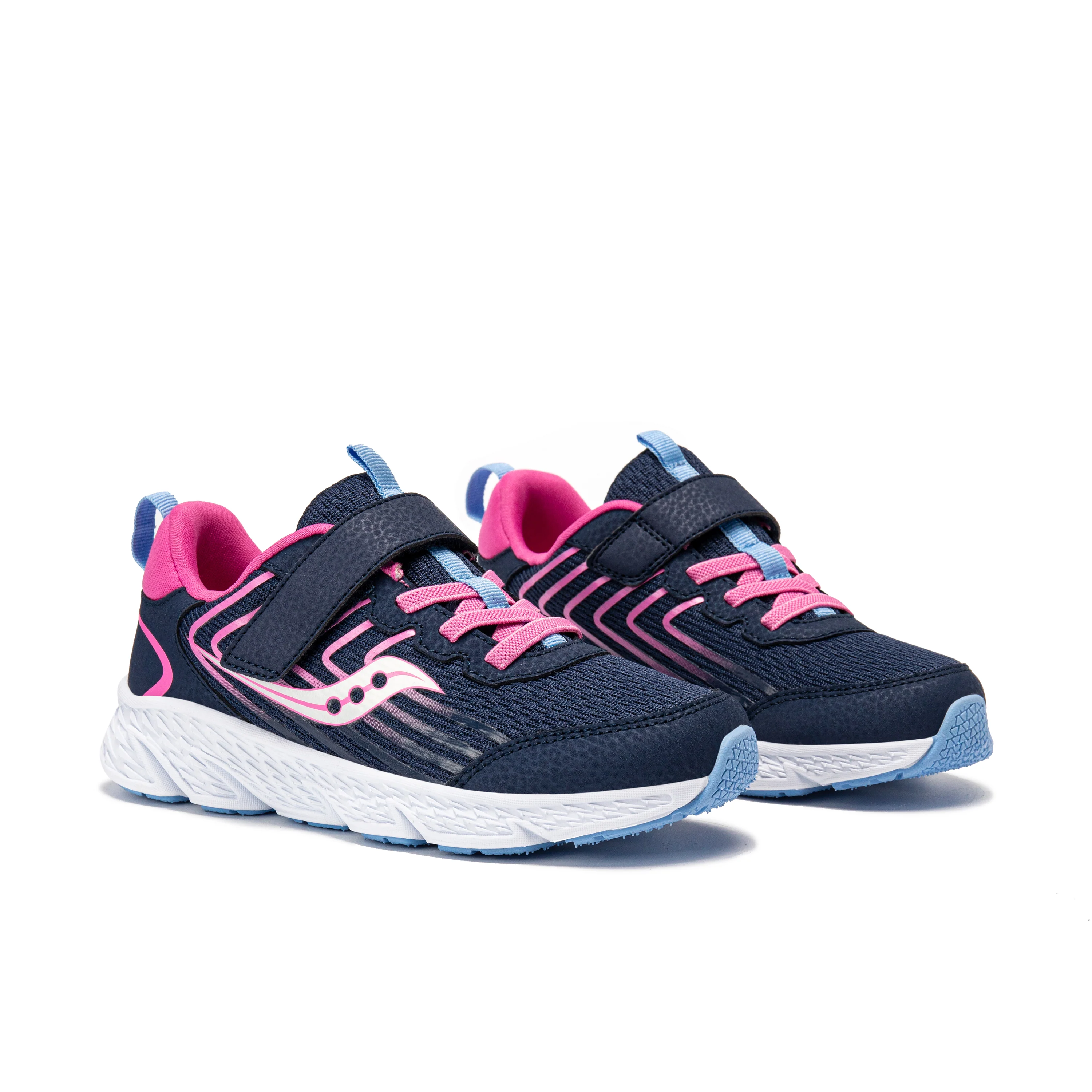 Wind 3.0 A/C Sneaker - Big Kid Navy/Pink - Image 2