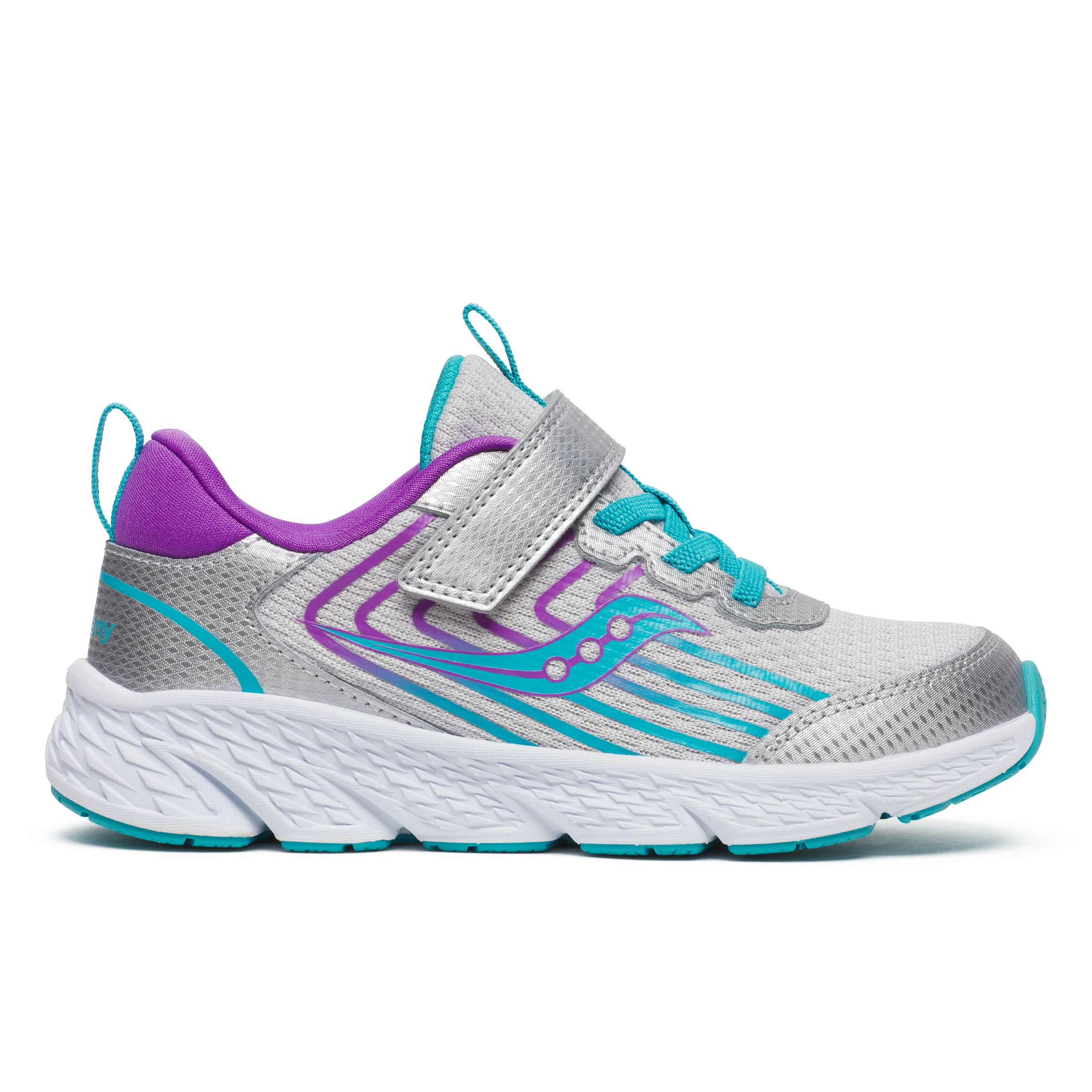 Wind 3.0 A/C Sneaker - Big Kid Silver/Turq - Image 7