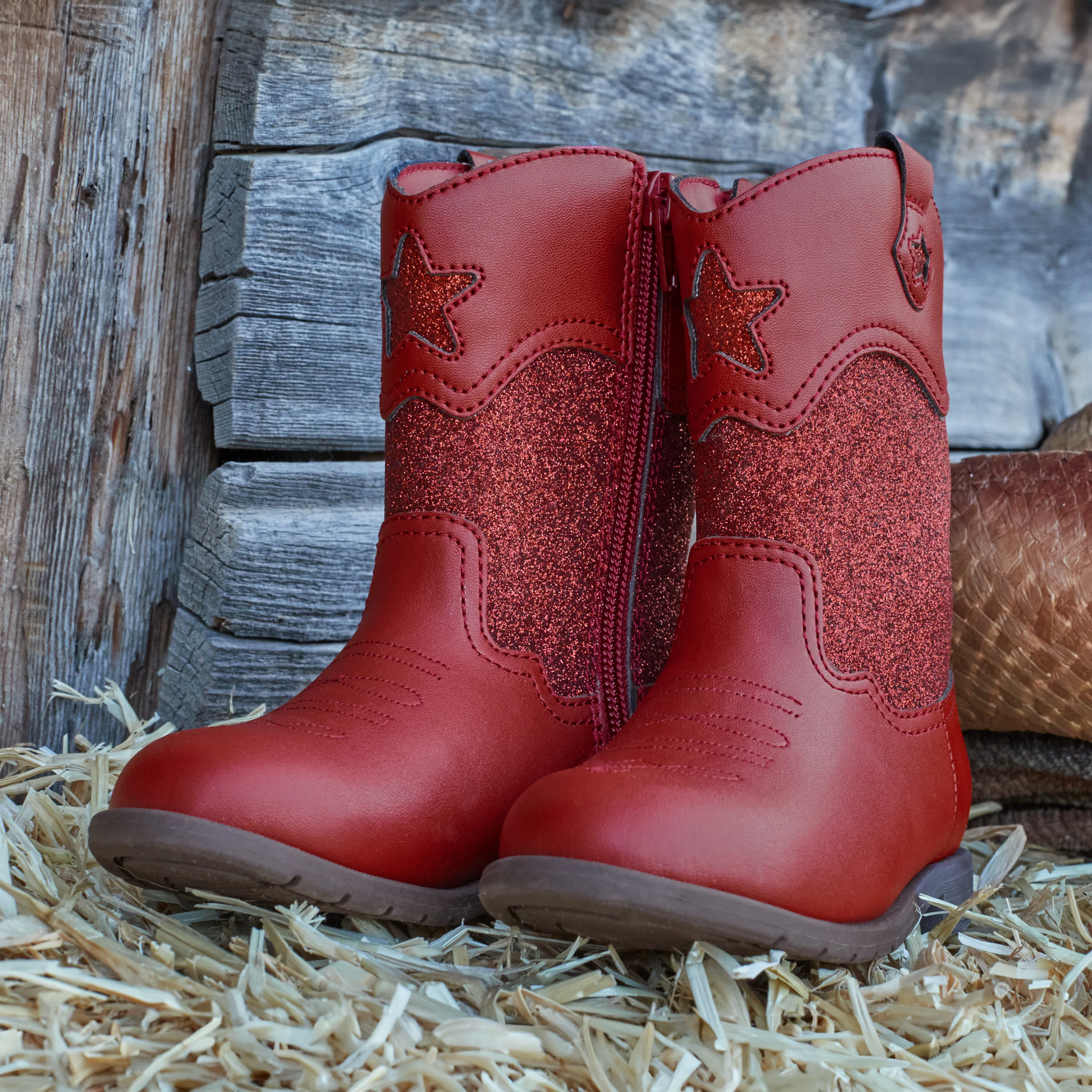 Wynona Western Boot - Big Kid Red - Image 9