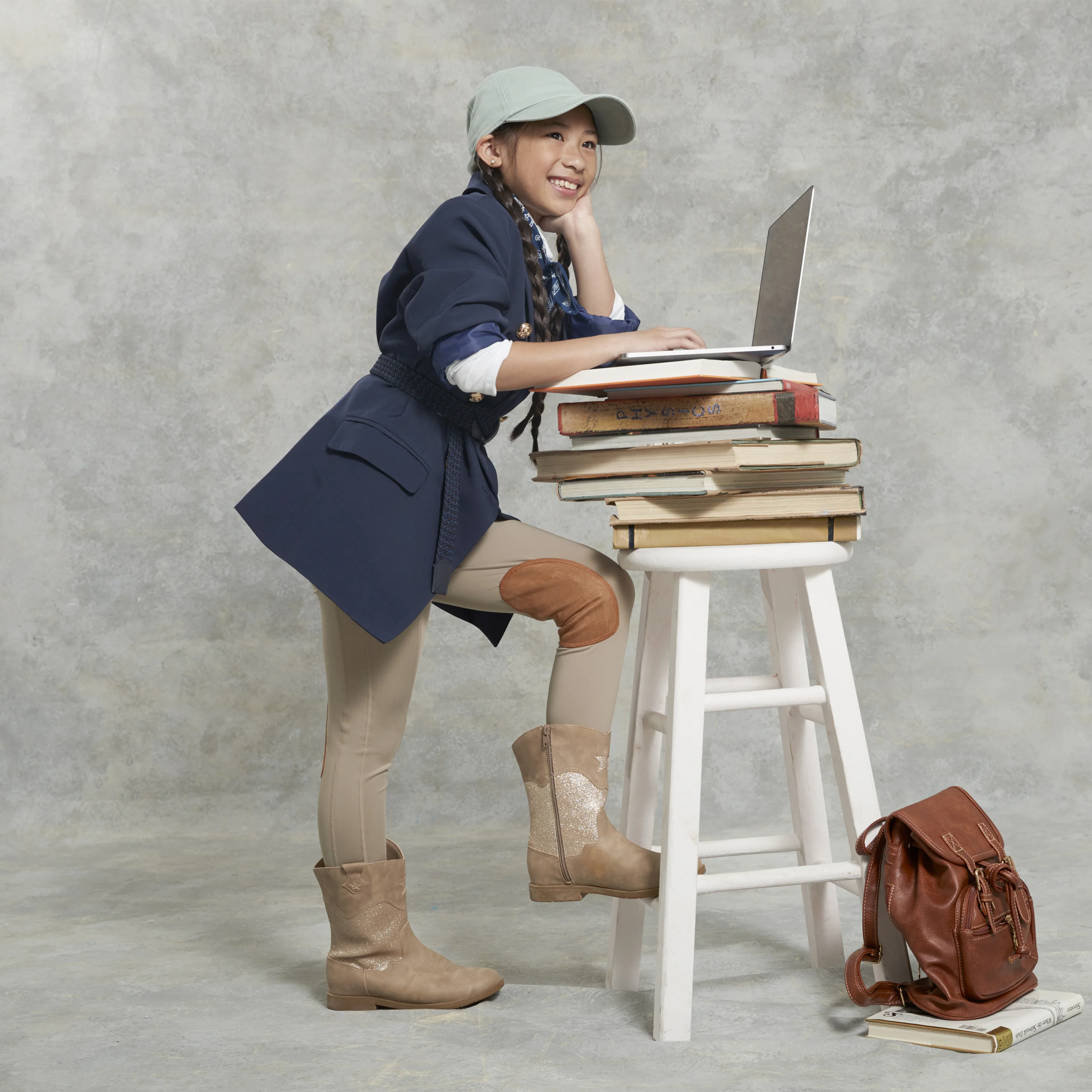 Wynona Western Boot - Little Kid Taupe - Image 3